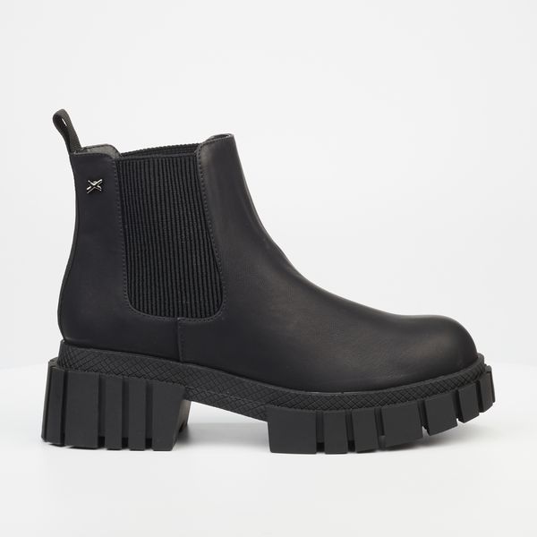 ROCK &amp; CO Women's Black Round Toe TPR Sole Boots