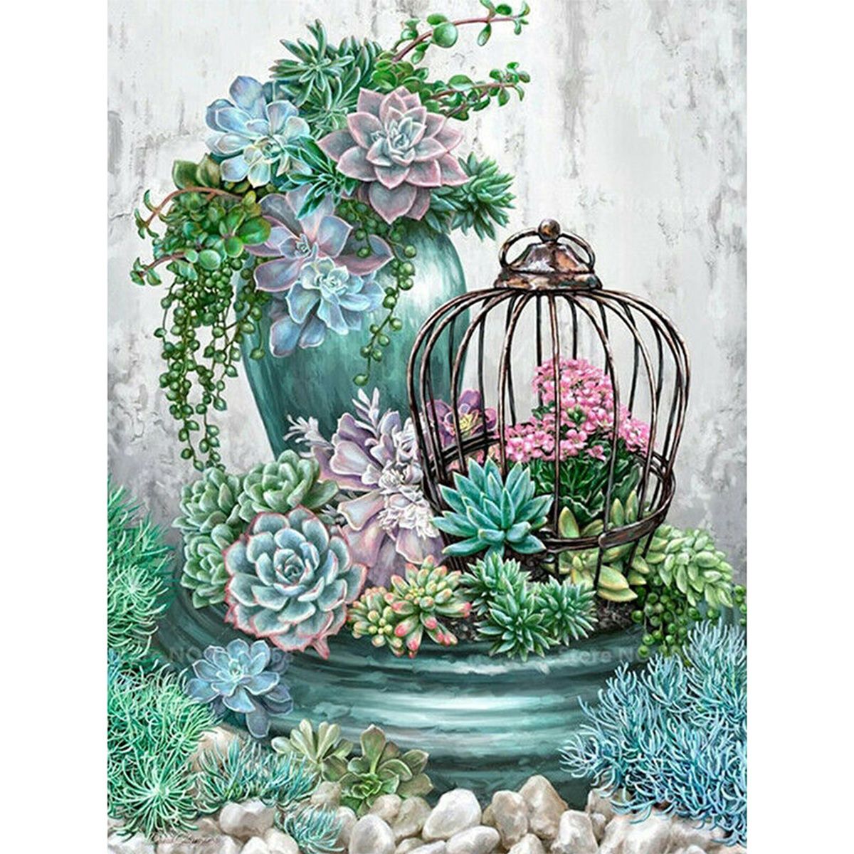 Diamond Painting DIY Kit - Full Drill Round Dot - Succulent Bonsai | Shop  Today. Get it Tomorrow! | takealot.com