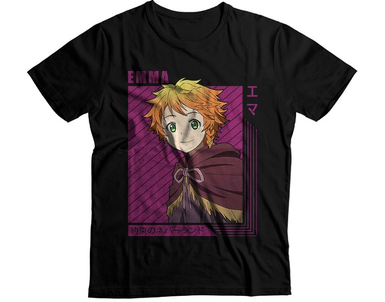 The Promised Neverland Emma Red Background Graphic T-Shirt