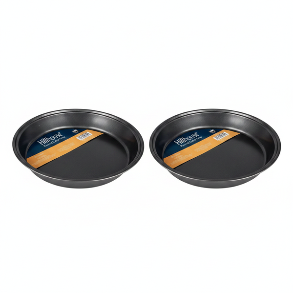 Hillhouse Non-Stick Round Cake Pan 22cm x 3.5cm for Baking - 2 Pack