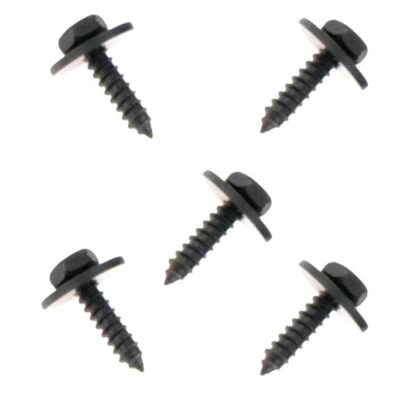 Black Universal Car Auto Self-Tapping Screws Hex Washer Head ( 6.5X20MM )