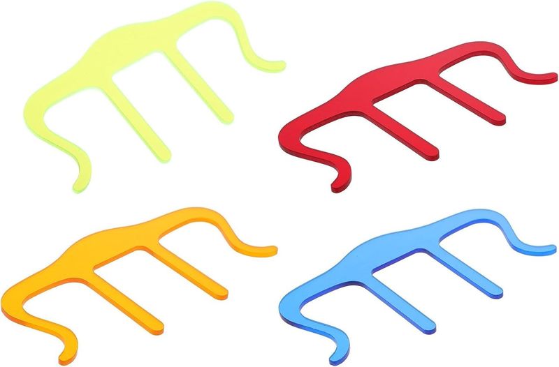 4pcs M-Type Acrylic Piano Music Book Holders Sheet Music Clips Score Page