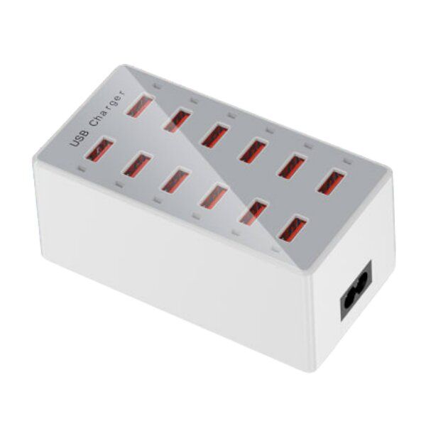 12 Port USB Charging Station Multi USB Charger Adapter Q-CD12P