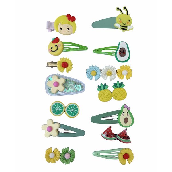 New Elements 14 Piece Baby Hair Accessories Set Cute Girls Hairpin Clips