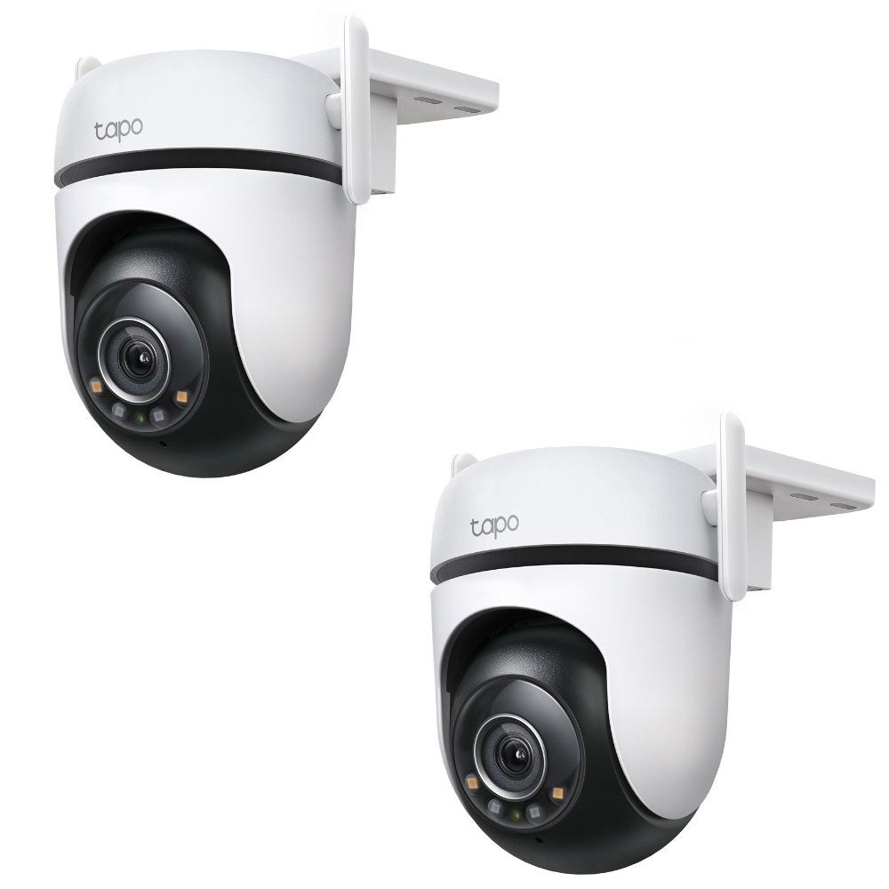 TP-Link TAPO C520WS Outdoor Pan/Tilt Security Wi-Fi Camera Dual Pack