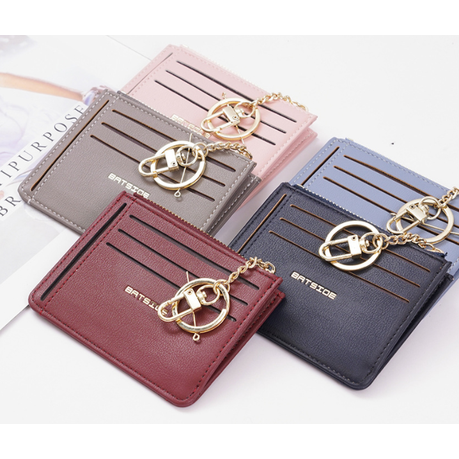 Womens card hot sale holder keychain