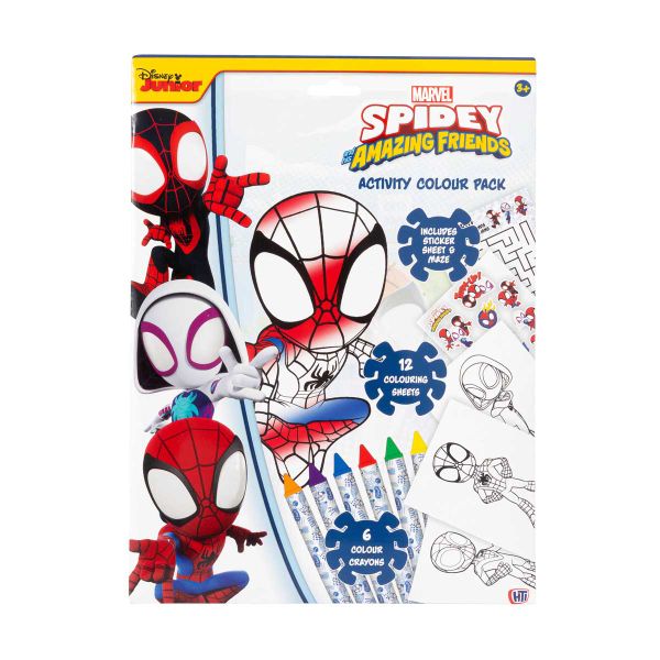 Activity Colour Pack-Spidey N Friends