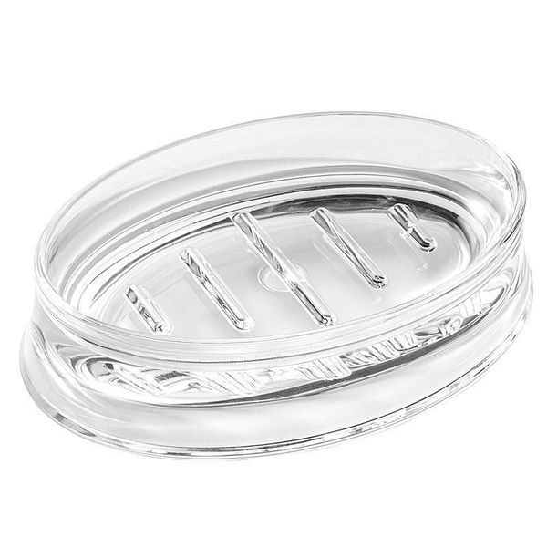 Nordic Crystal Coverless Transparent Acrylic Bathroom Soap Straight Round