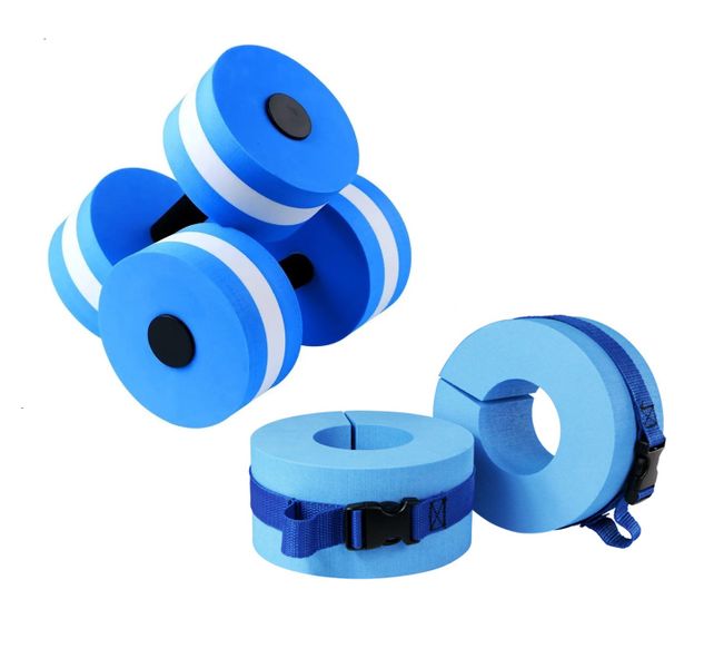 Swimming Dumbbells + Aquatic Foot Cuffs