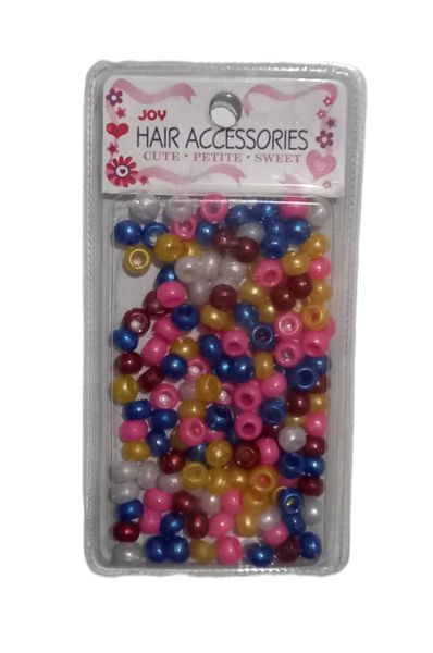 Annie - Joy Round Plastic Beads Small 200Ct Asst Colour - 8 Packs