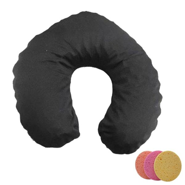 Optic Egg Neck & Shoulder Relaxer Sleeper Pillow and 3 Facial Sponges