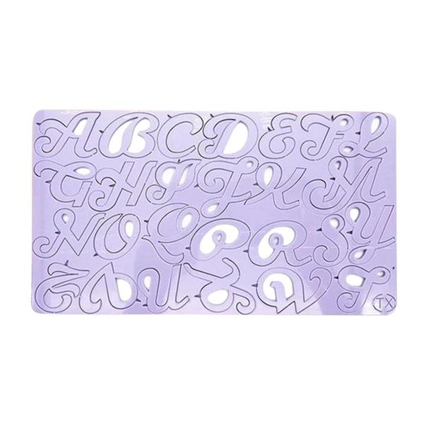 Diy alphabet number cake stamp