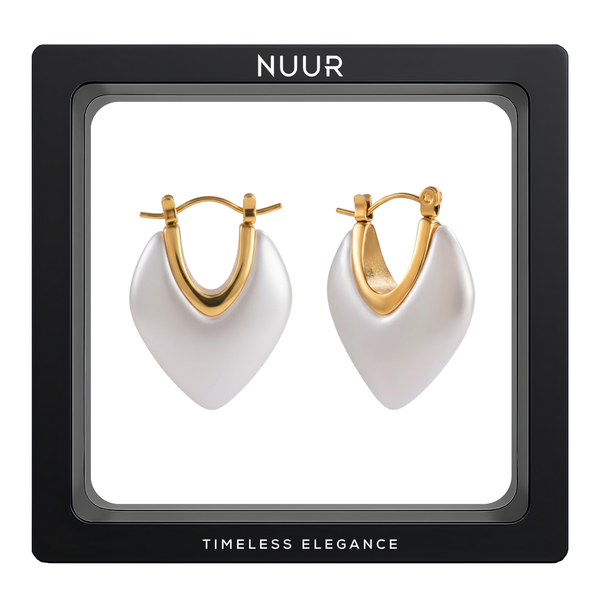 NUUR Valentina Earrings - 18K Gold-Plated, Non-Tarnish &amp; Waterproof Jewelry