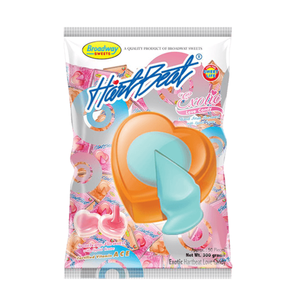 Hartbeat Love Candy Exotic Assorted 300g - 50's - Two flavours