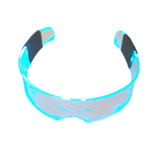 Cyberpunk Cosplay Glasses7-Color LED Luminous Glasses Lightup Goggles