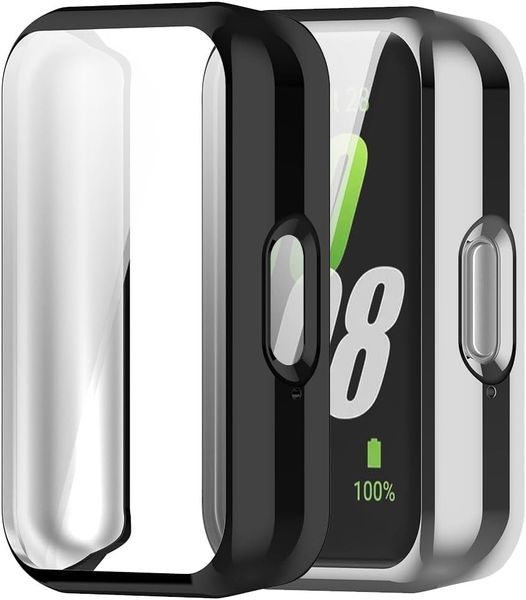 Watch Case TPU Black Compatible with Samsung Galaxy FIT 3