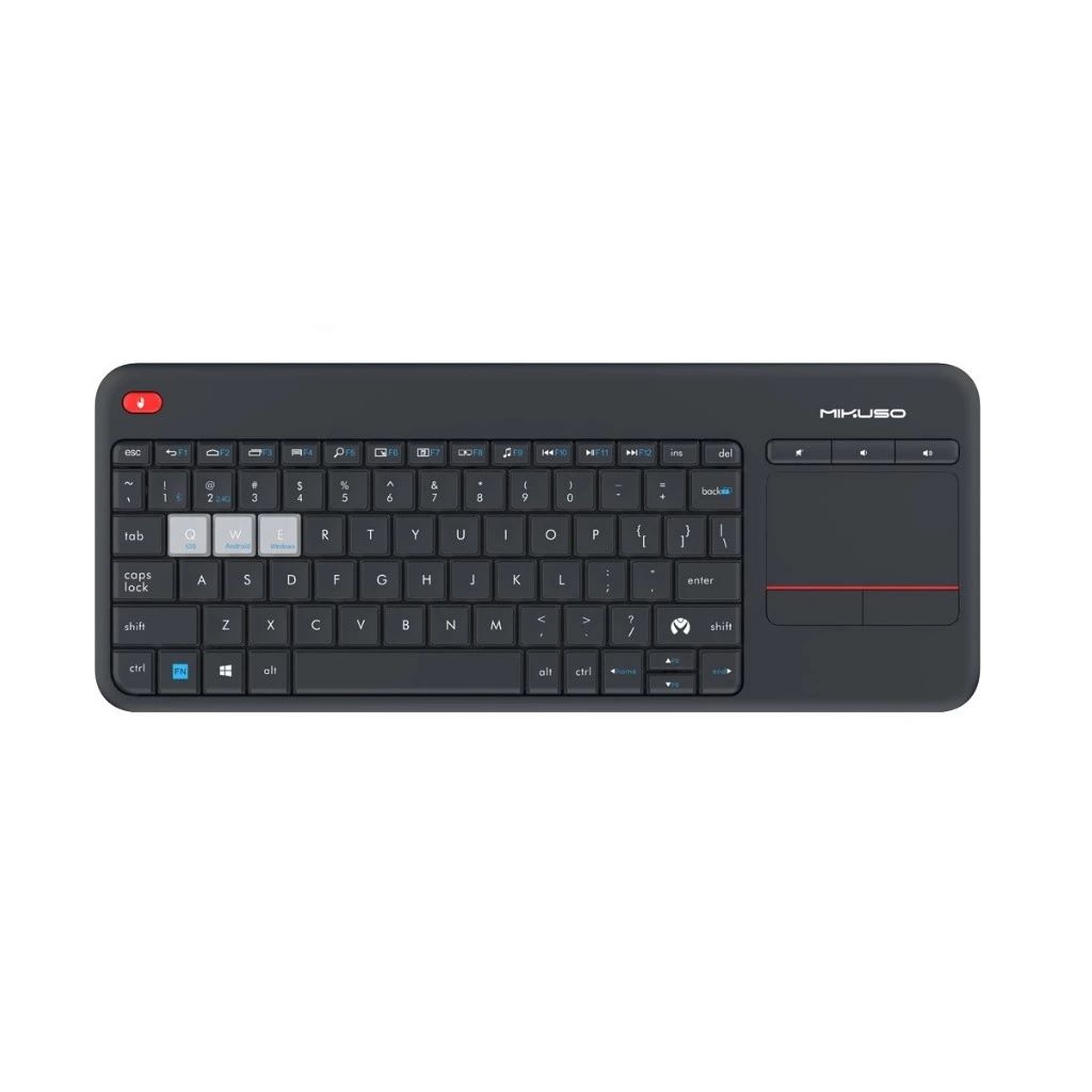 DW Mikuso Portable Keyboard Wireless + Bluetooth + Touch Pad - KB-BW06