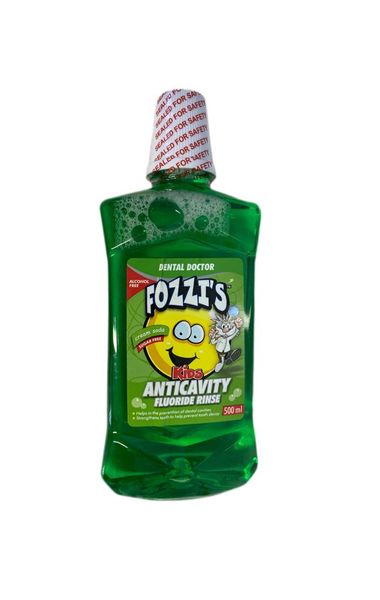 Dental Doctor Fozzi's Kids Anticavity Fluoride Rinse - Cream Soda 500ml