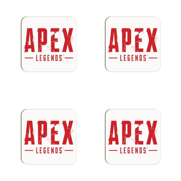 Apex Legends Red Coasters - Set of 4
