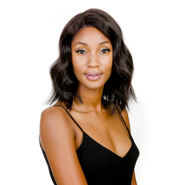 Ghana Long Size Beautiful Synthetic Hair Lace Wig Zapata 1B#