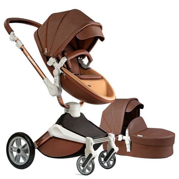 Nubabs Dark Brown Coffee Hot Mom 2in1 Stroller