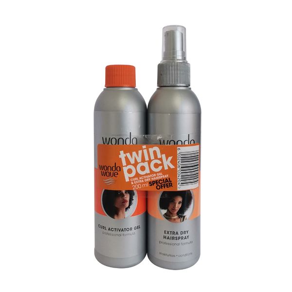 Wonda Wave - Gel &amp; Hair Spray - Extra Dry (Twin Pack) - 200ml
