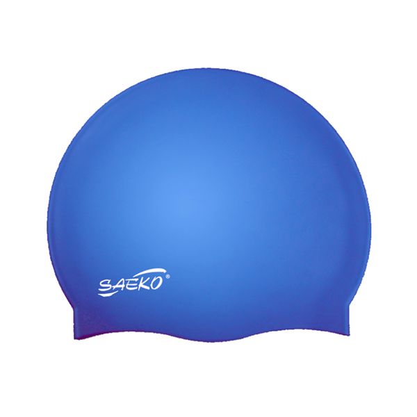 Saeko Silicone Swimming Cap - Blue