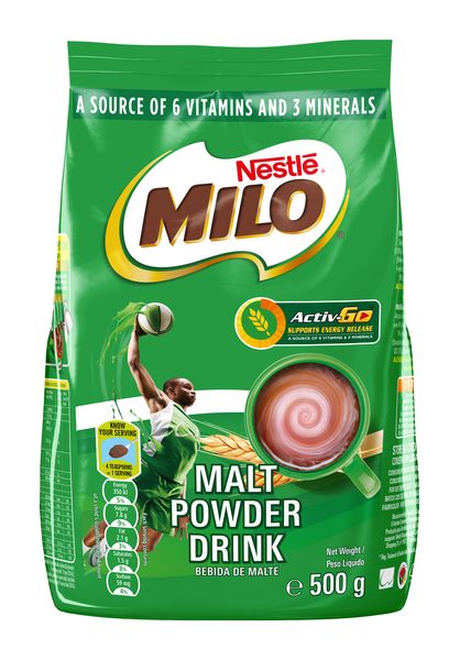NESTLÉ MILO Malt Energy Drink, 500g Pouch