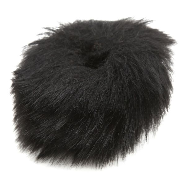 Black Furry Lavalier Microphone Cover image