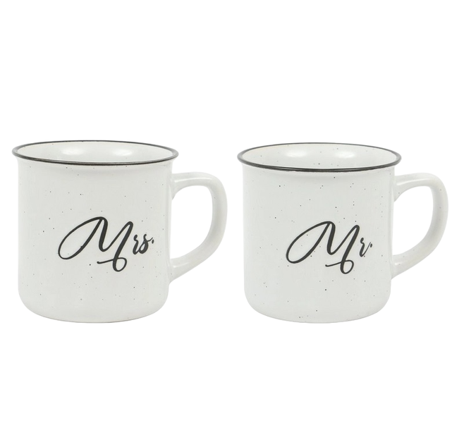 Alicent Couples Speckled Mug - Mr and Mrs