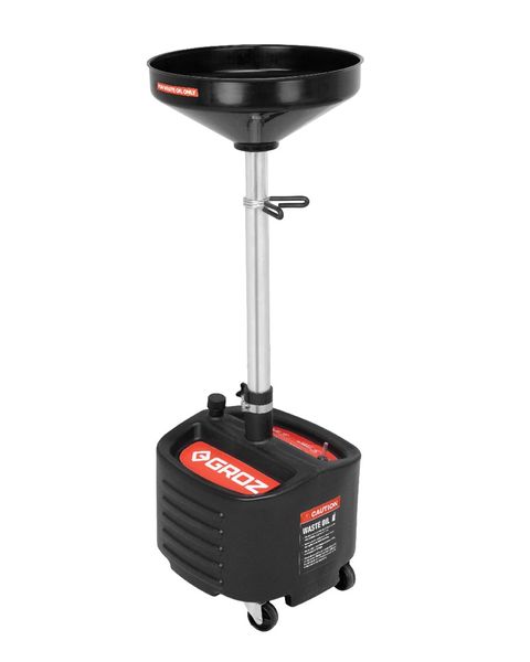 Groz Waste Oil Drainer 30L with Tool Tray (44605)