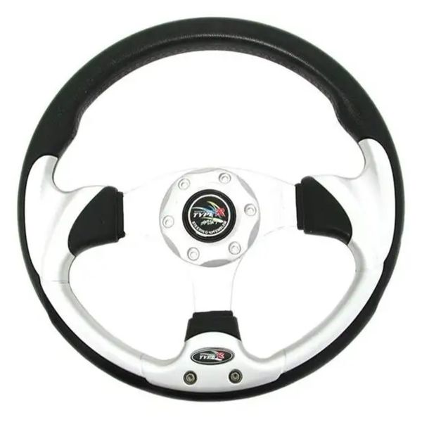 Type-R Polyurethane Steering Wheel - 320mm Diameter (Silver)