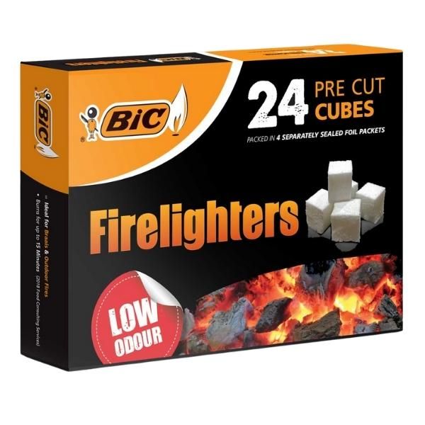 Bic - Firelighters / Pre-Cut Firelighter Cubes 24s - Pack Of 2 | Shop ...