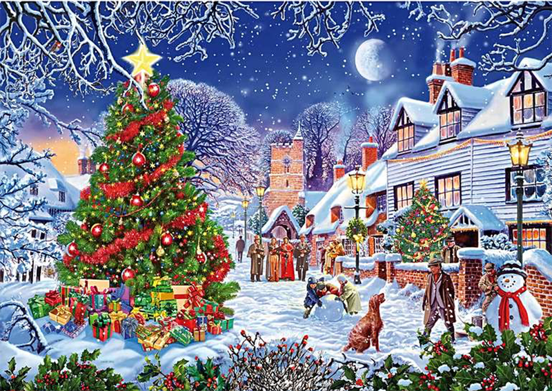 The Village Tree - 250 Piece Wooden Adult Jigsaw Puzzle