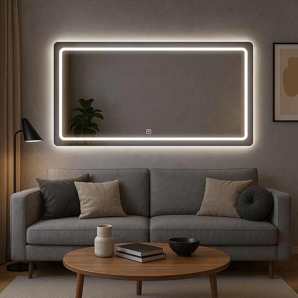 X Solar LED Mirror Rectangular - 1200 x 400cm