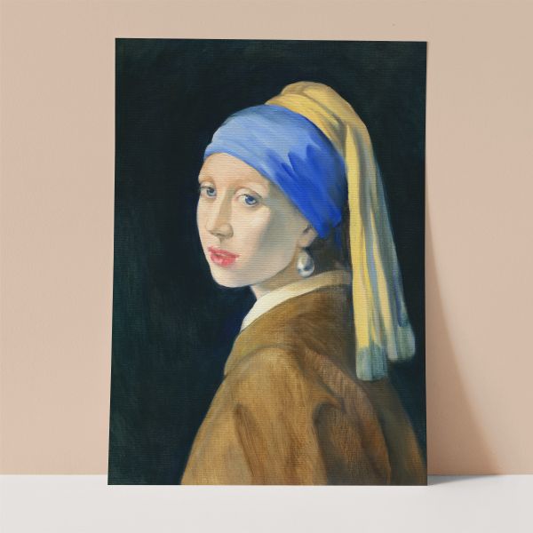 Girl with a Pearl Earing Wall Print