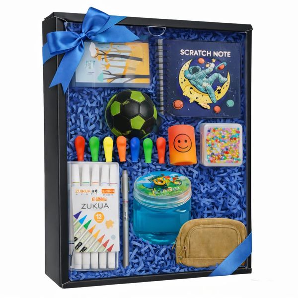 Surprise Gift Box For Boys - Fun &amp; Creative 10-Piece Set (Ages 6-11)