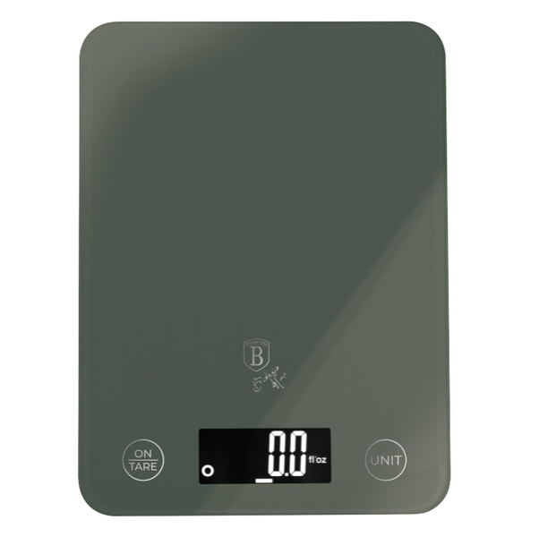 Berlinger Haus 5kg Digital Glass Kitchen Scale - Matt Green