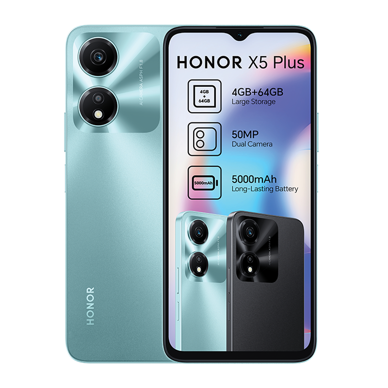 Honor X5 Plus Dual Sim 64GB - Cyan