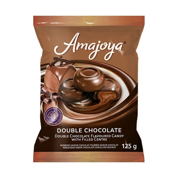 Amajoya Double Chocolate Candy 125g 3 Pack