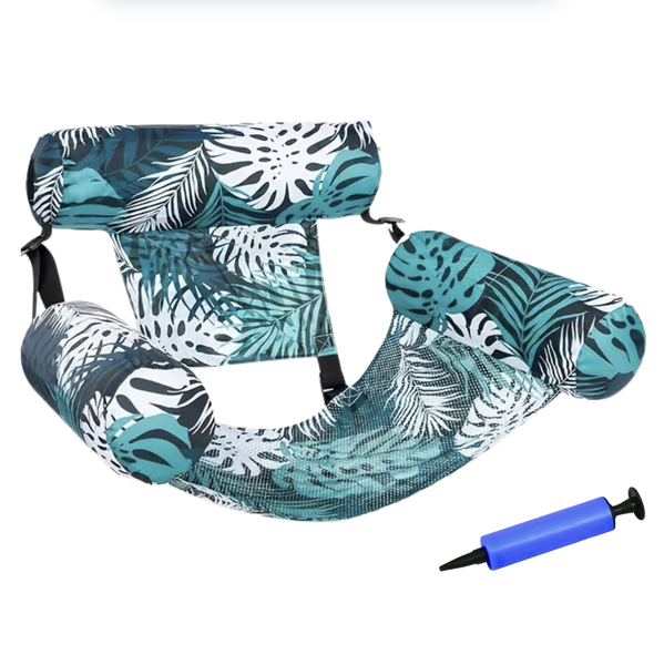 Adult Inflatable Jungle Pool Chair with Pump