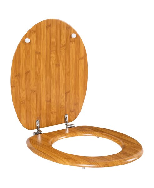 Toilet Seat MDF with PVC Wrap - Bamboo