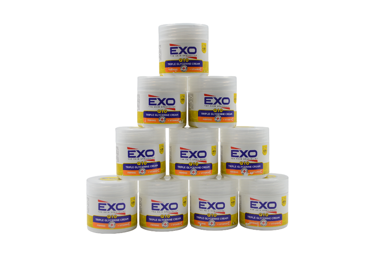 Exo Q10 Firming Triple Glycerine Cream 50ml (10 Pack)