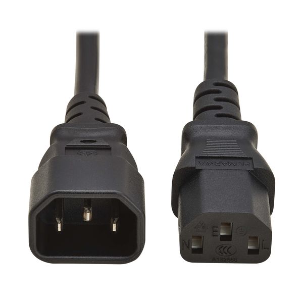 C13 to C14 Heavy-Duty Power Extension Cord 2m (Desktops, Kettles, Monitors)