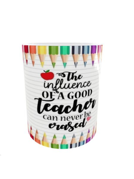 The Influence Of A Teacher Printed Coffee Mug