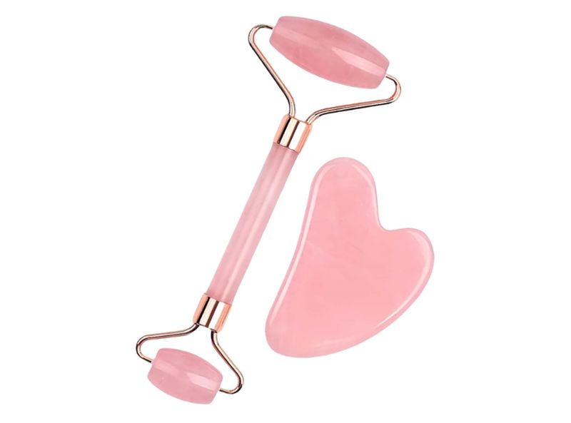 Natural Stone Facial Massage Tools for Lymphatic Drainage, Anti-Puffiness