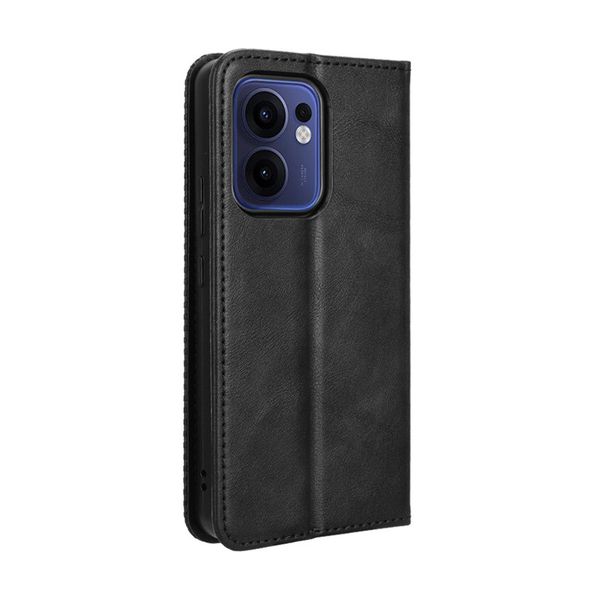 Magnetic Retro Patterned Leather Case Compatible With Oppo Reno13 F 4G