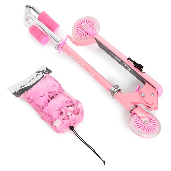 Getup Kids Scooter With Safety Pads - Pink