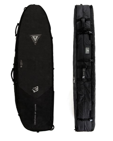 Creatures Shortboard Quad Wheely Dt2.0 6'3" Surfboard Cover Bag - Black Silver