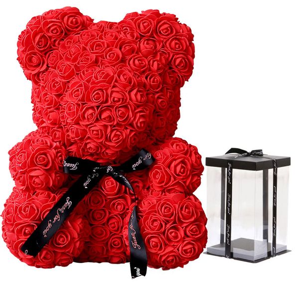 Handmade Rose Teddy Bear
